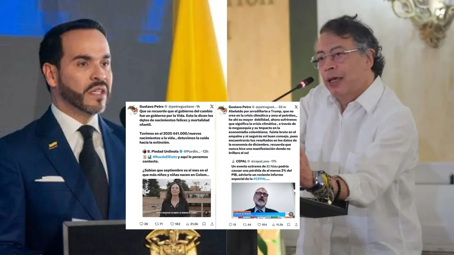 Captura de pantalla de un teléfono móvil mostrando mensajes en redes sociales con errores de ortografía.